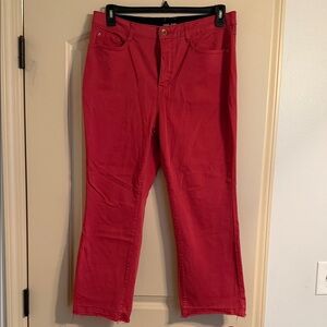 Tribal Red Ankle & Cropped Jeans